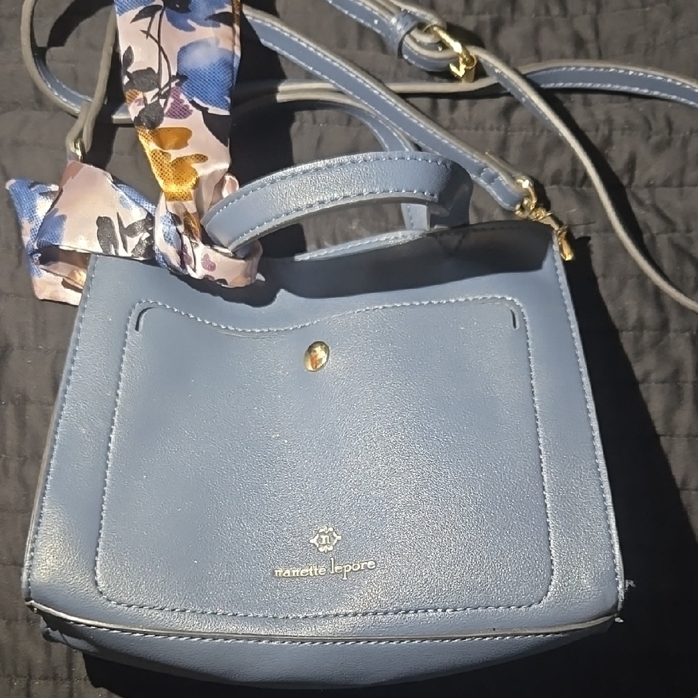 Nanette Lepore Blue Crossbody Bag with Adjustable Strap